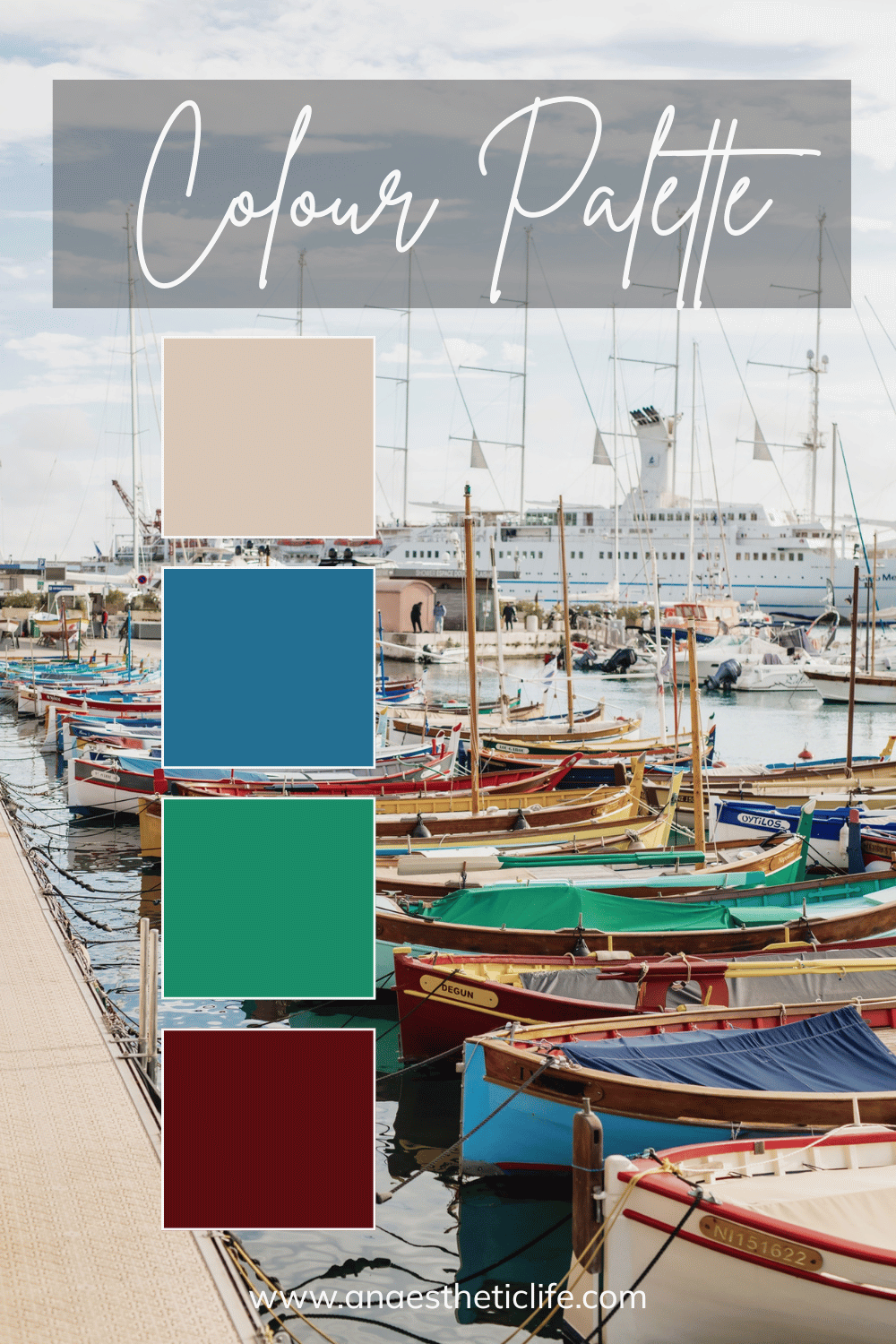 color palette inspired by the French Rivera