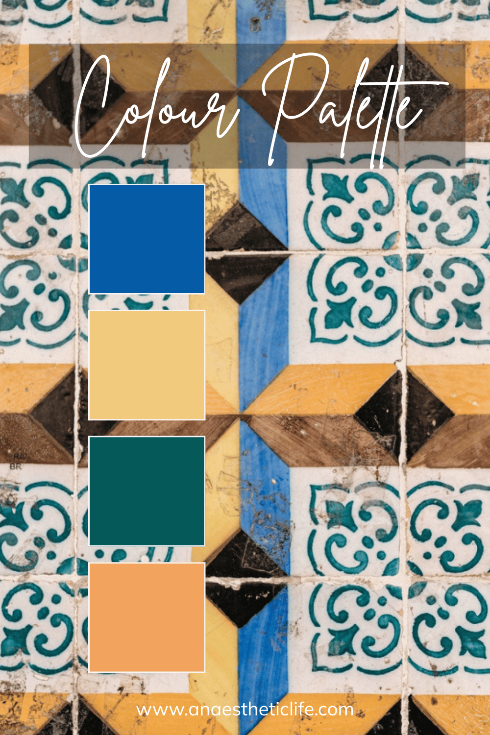 Color palette inspired by Portugal tiles